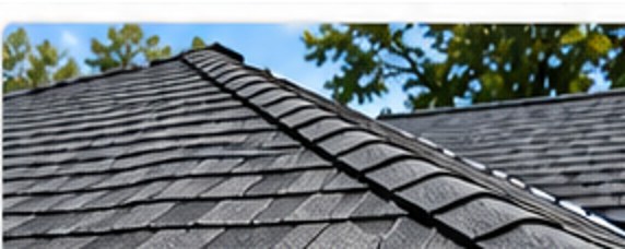 Architectural asphalt shingles on a roof